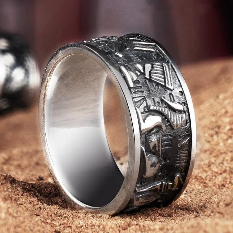 Men's Retro Silver Ring